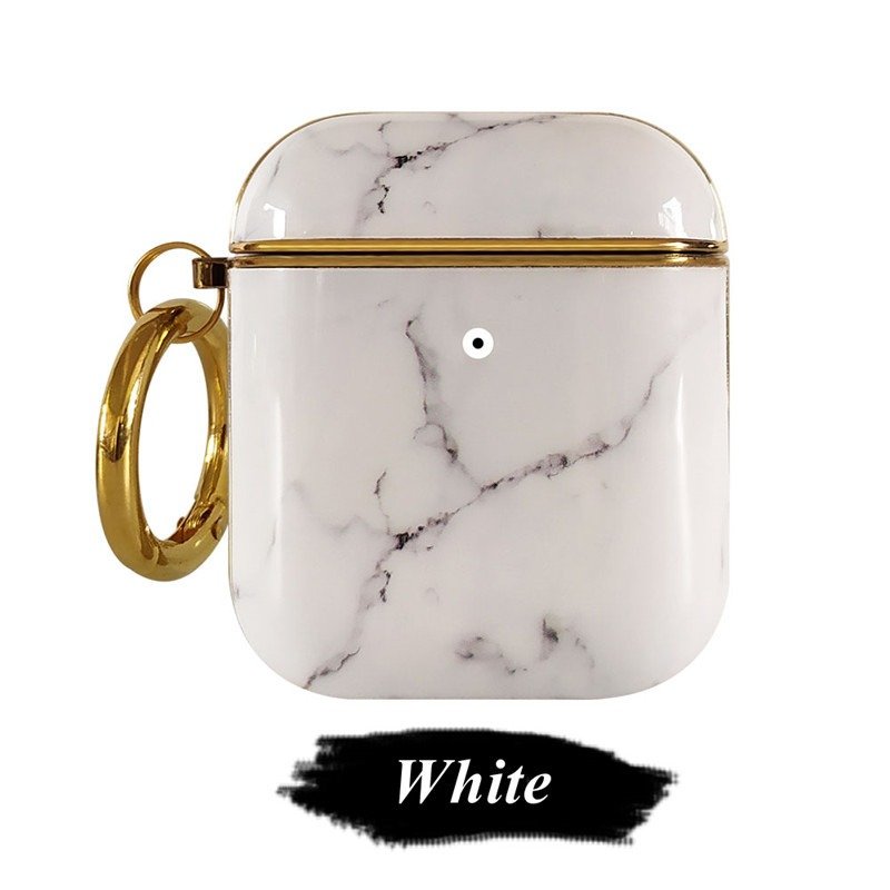 Compatible with Apple, Plating TPU Marble Pattern Soft Shell AirPods Cover - Image 10