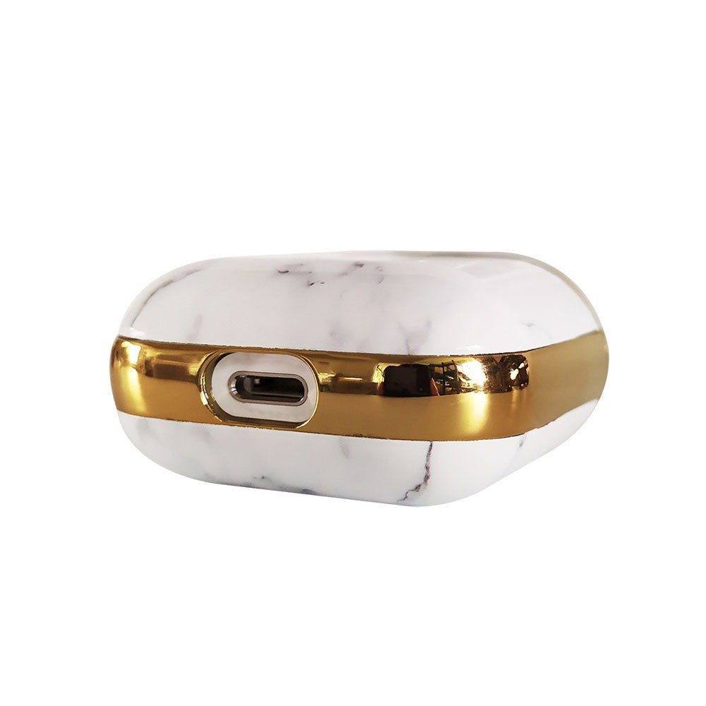 Compatible with Apple, Plating TPU Marble Pattern Soft Shell AirPods Cover - Image 7