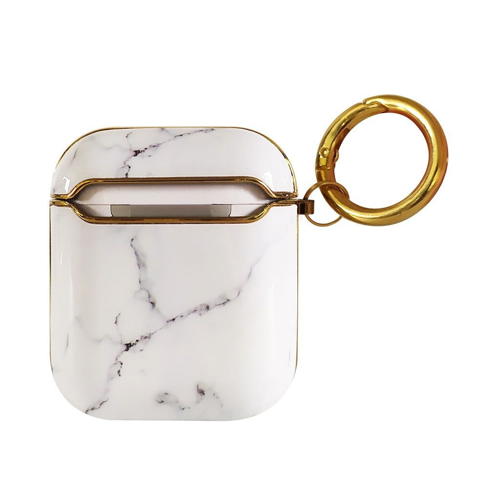 Compatible with Apple, Plating TPU Marble Pattern Soft Shell AirPods Cover - Image 9