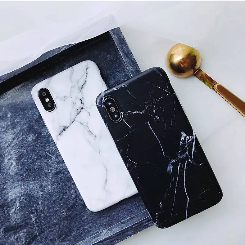 Compatible with Apple, Luxury marble phone case for iPhone 7 case for iphone X 7 6 6S 8 Plus 6S case cover XR XS MXA silicon case - Image 6