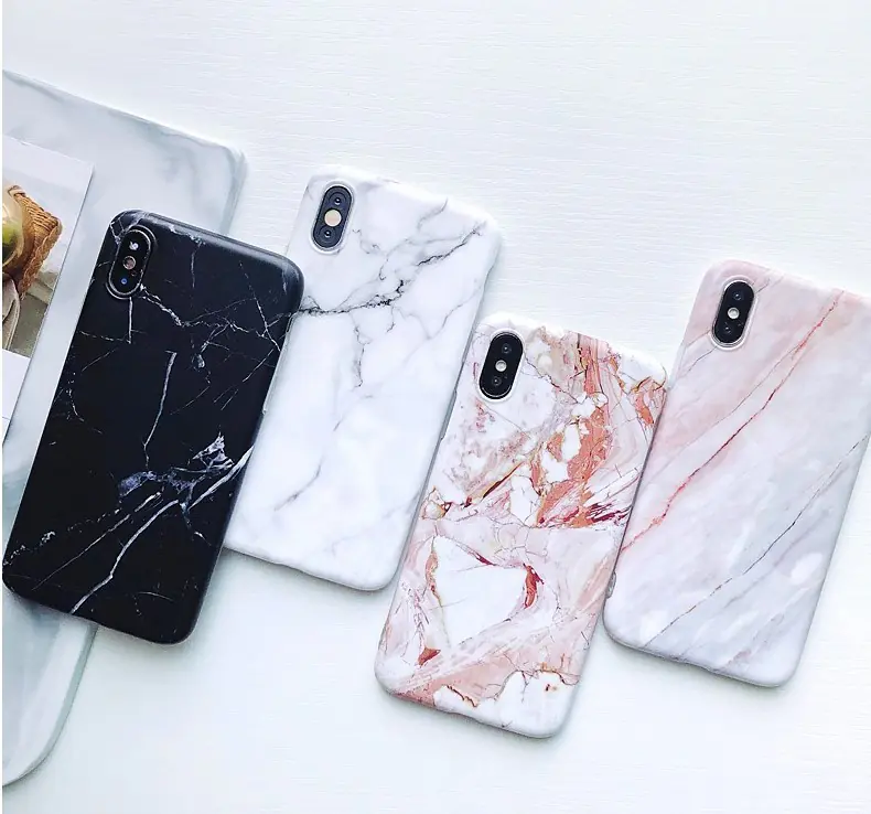 Compatible with Apple, Luxury marble phone case for iPhone 7 case for iphone X 7 6 6S 8 Plus 6S case cover XR XS MXA silicon case - Image 3