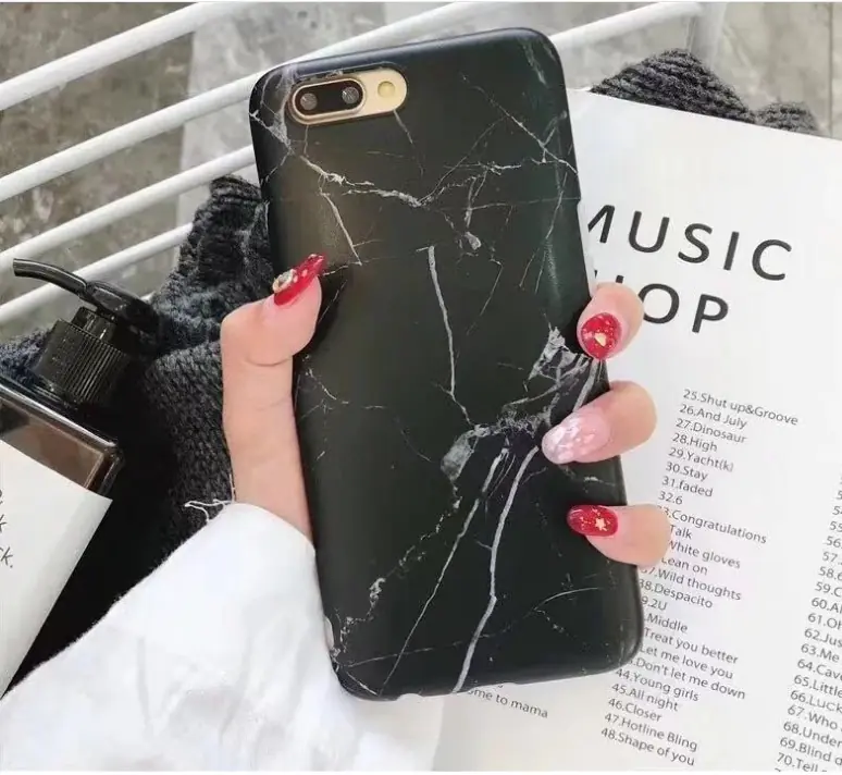 Compatible with Apple, Luxury marble phone case for iPhone 7 case for iphone X 7 6 6S 8 Plus 6S case cover XR XS MXA silicon case - Image 5
