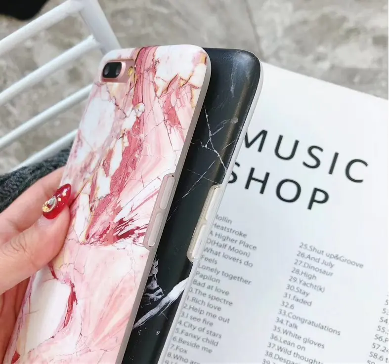 Compatible with Apple, Luxury marble phone case for iPhone 7 case for iphone X 7 6 6S 8 Plus 6S case cover XR XS MXA silicon case - Image 2