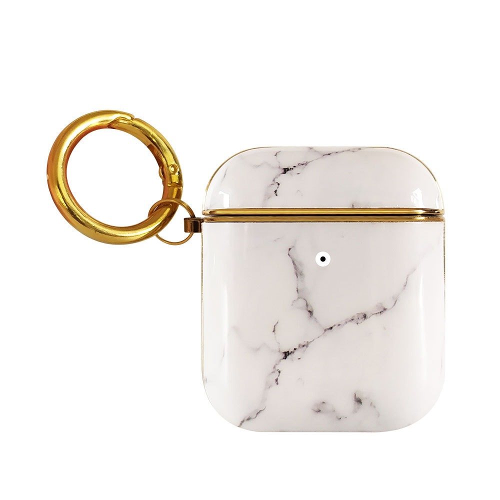 Compatible with Apple, Plating TPU Marble Pattern Soft Shell AirPods Cover - Image 5