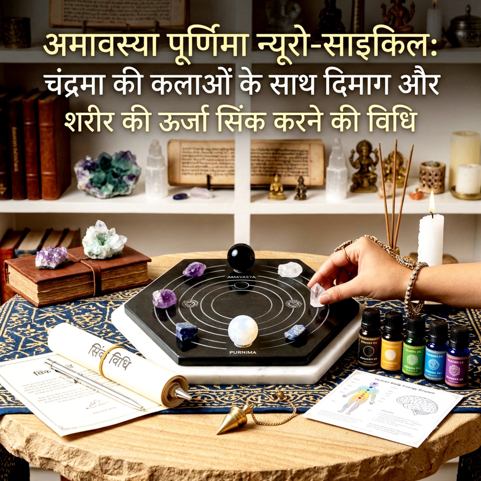 अमावस्या पूर्णिमा न्यूरो-साइकिल: चंद्रमा की कलाओं के साथ दिमाग और शरीर की ऊर्जा सिंक करने की विधि