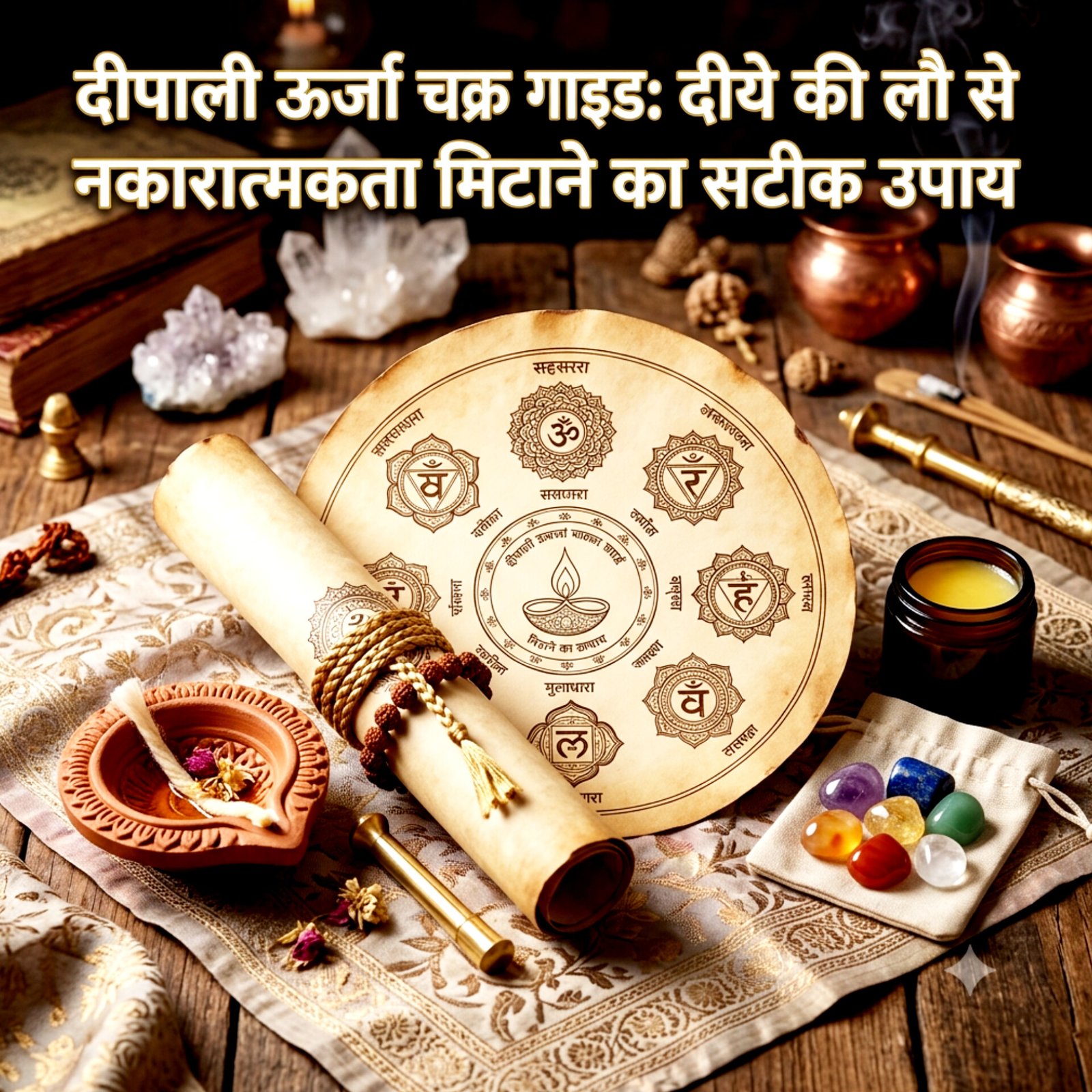 दीपाली ऊर्जा चक्र गाइड: दीये की लौ से नकारात्मकता मिटाने का सटीक उपाय