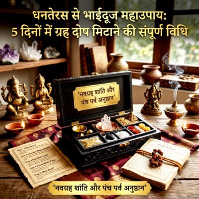धनतेरस से भाईदूज महाउपाय: 5 दिनों में ग्रह दोष मिटाने की संपूर्ण विधि