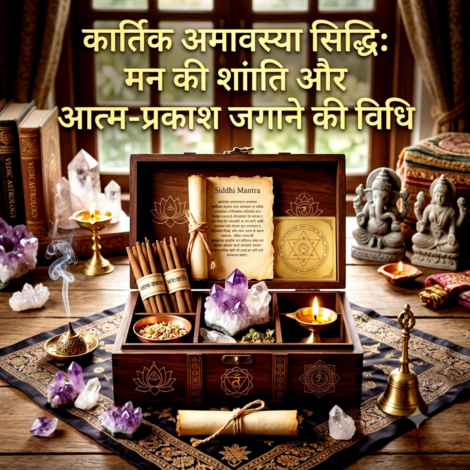 कार्तिक अमावस्या सिद्धि: मन की शांति और आत्म-प्रकाश जगाने की विधि